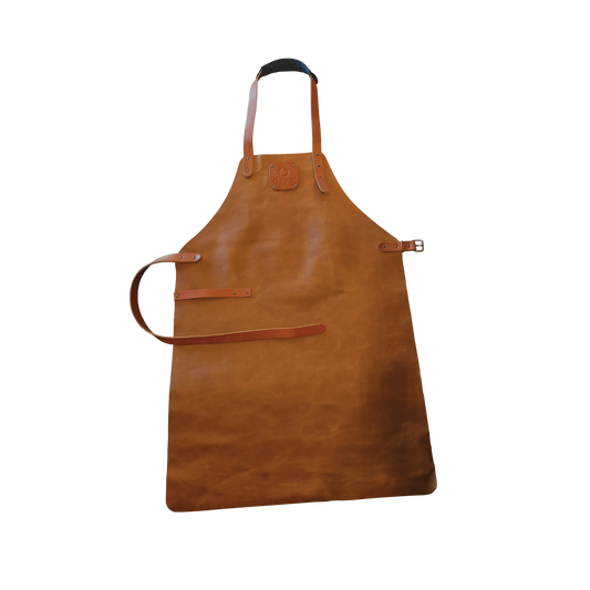 OFYR Leather Apron Brown