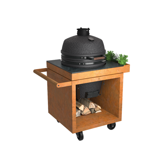 OFYR Kamado Table Corten 75 PRO+ Corten Ceramic Dark