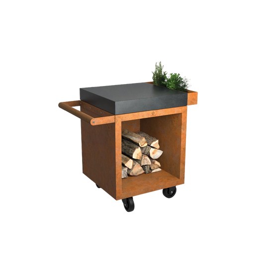 OFYR Mise en Place Table Corten 65 PRO Ceramic Dark Grey