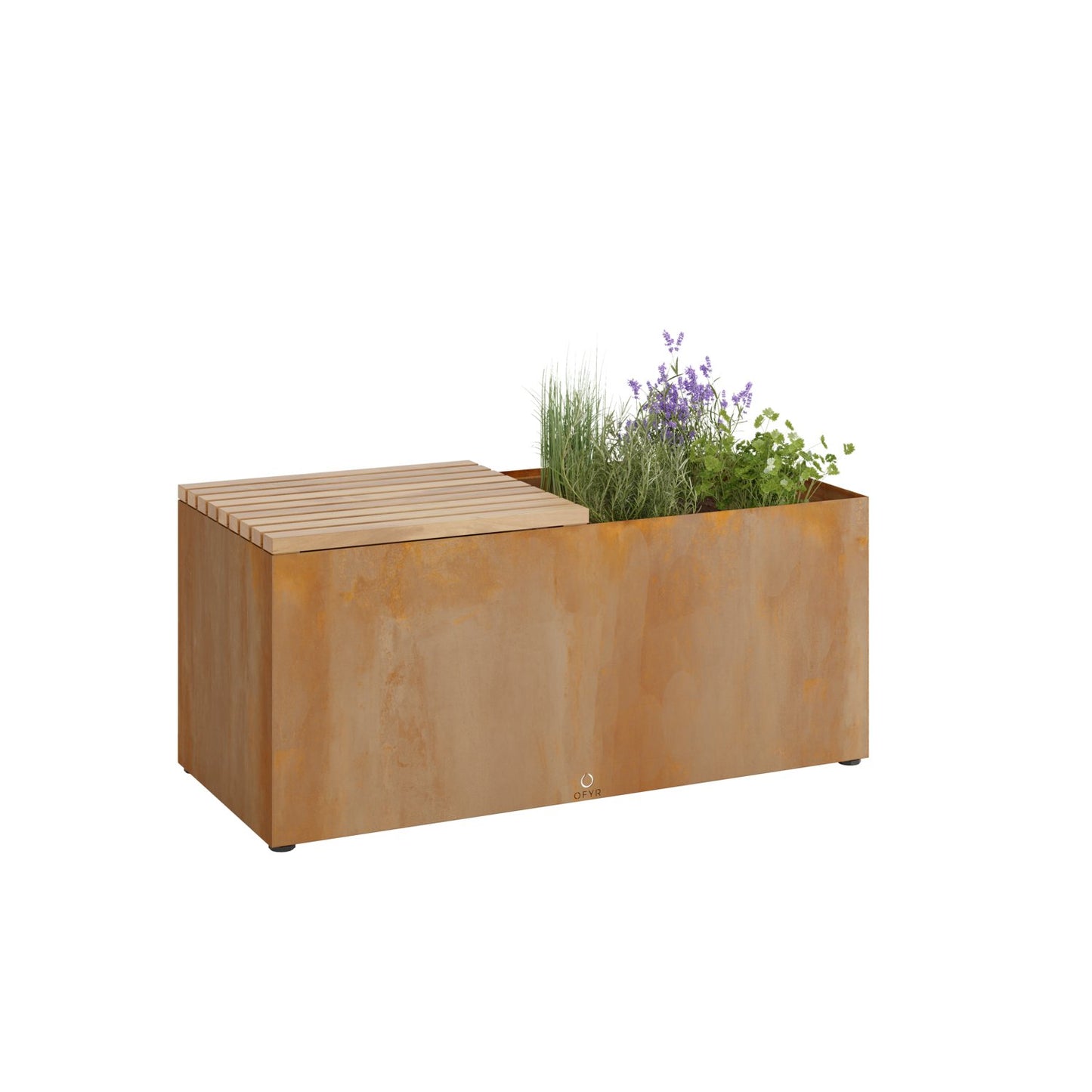 OFYR Herb Garden Bench Corten